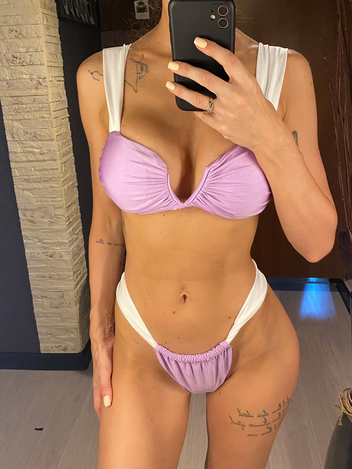 S-XL Wrinkled V Neck Bikini Female Swimsuit Women Swimwear Two-pieces Bikini set High Leg Cut Bather Bathing Suit Swim V5189SW bikini set women swimwear bikini swimsuit