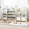 Kids Toy Storage Organizer Bookshelf 14 Bins Pull-Out Drawers Multipurpose Shelf for Toddlers Organize Toys Room Furniture 2