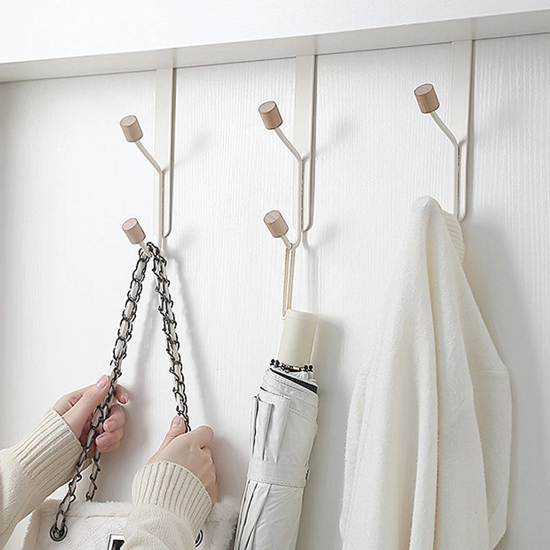 

Iron Door Rear Multi-Purpose Hooks Key Holder Decorative Storage Clothing Racks For Home Kitchen Bathroom Organize