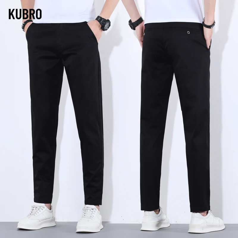 Casual Pants KUBRO Men's Pants Summer Casual Pant 9 Colors Cotton