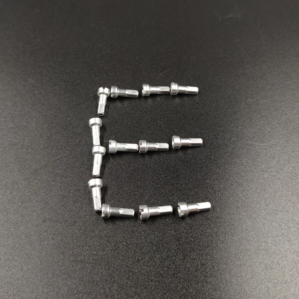 Ultralight EASEDON MV Silver Bicycle Nipples 14G Gauge 2.0 14mm Round Head Aluminum Alloy 0.5g High Strength MTB Road Bike Parts