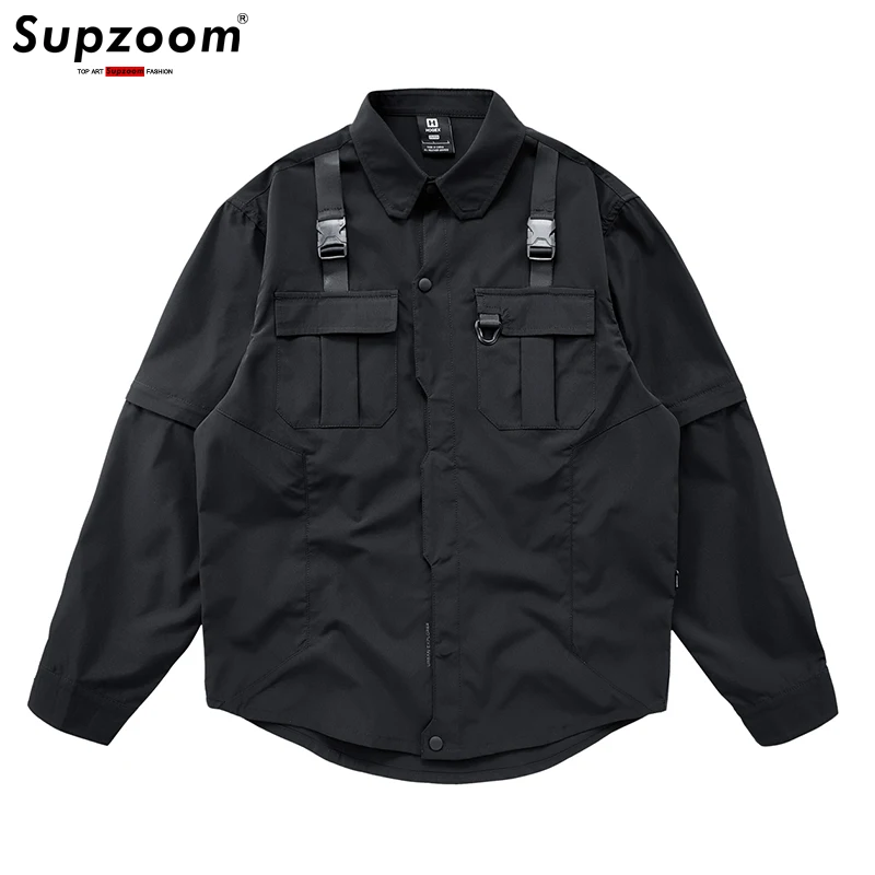 

Supzoom New Arrival Fashion Single Breasted Spring And Autumn Pure Cotton Casual Versatile Handsome Cardigan Casual Shirts Men