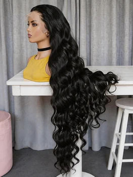 40 46 Inch 100% Body Wave Human Hair Front Wigs 13x6 13x4 Hd Wet And Wavy Lace Frontal Wig 360 Lace Wigs For Women 300 Density 1