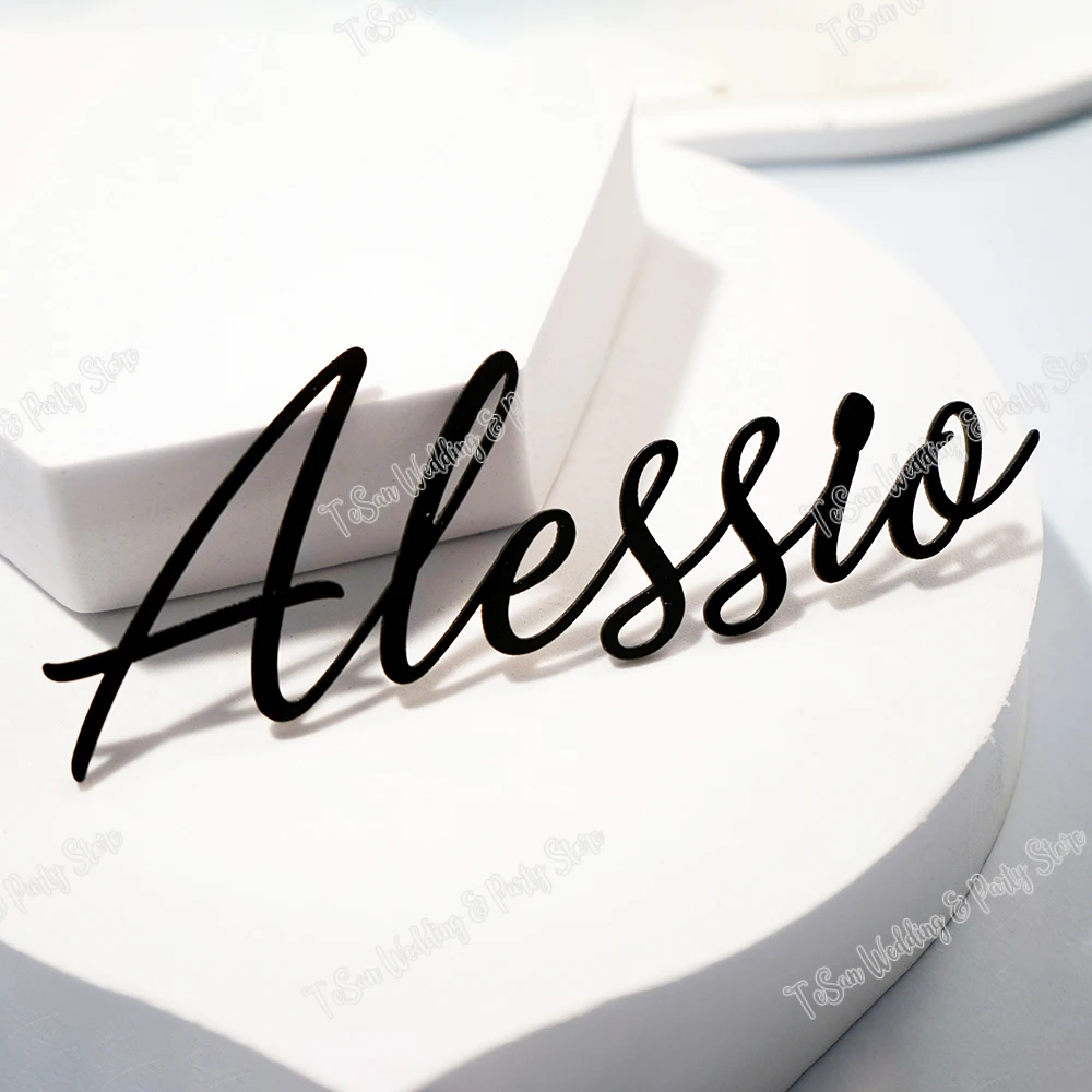 

Personalized Wooden and Acrylic Name Place Cards, Custom Guest Names Tags, Wedding, Baptism, Bridal Party, Baby Shower, 20Pcs