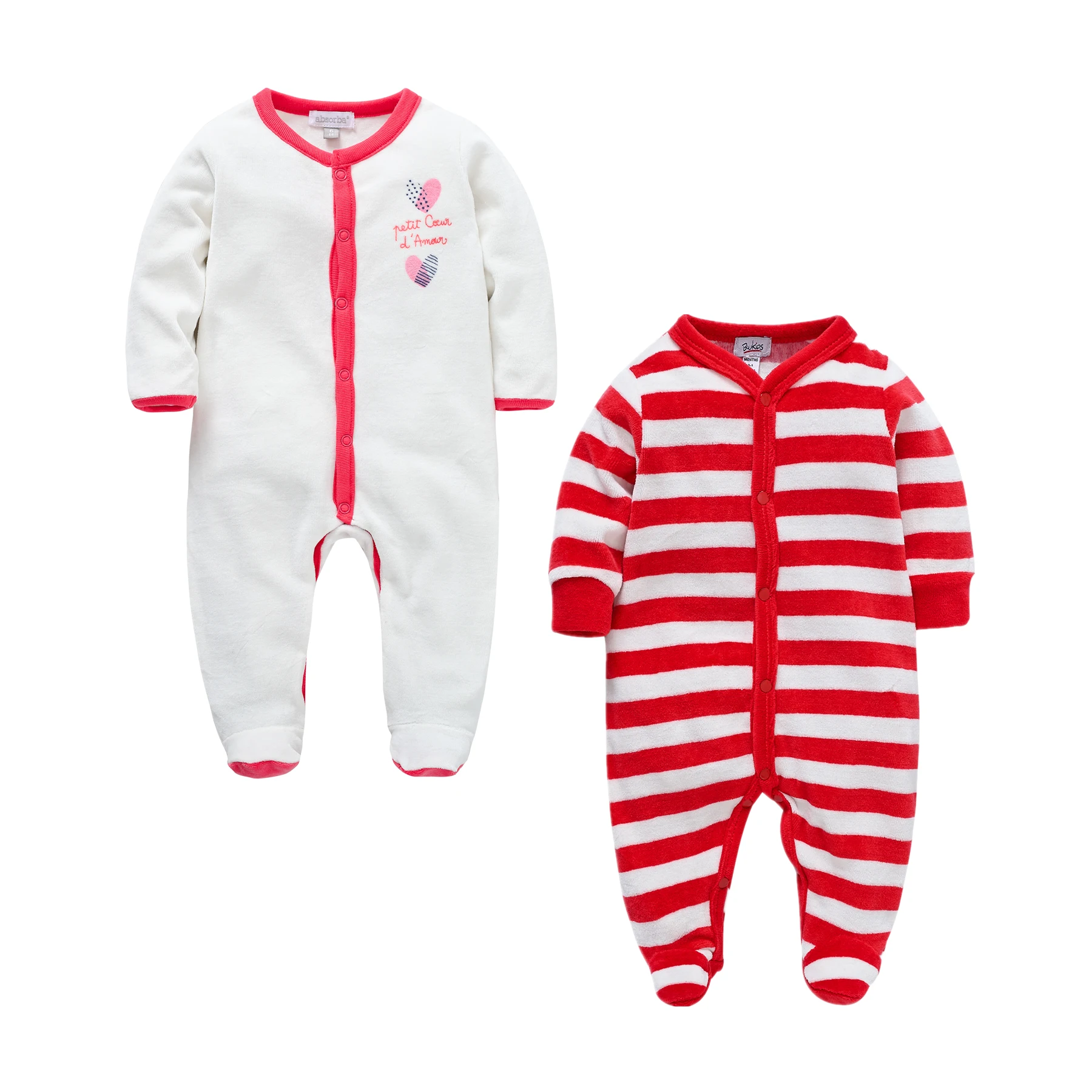 0-12Months Baby Pajamas Newborn Girls&Boys Christmas Kids Clothes Long Sheeve 1/2Piece Infant Clothing Pyjamas Overalls Cheap