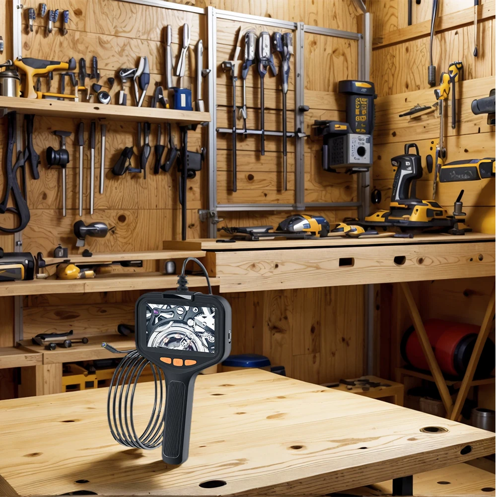 단일 산업용 내시경 카메라 조절 가능한 조명 휴대용 파이프라인 카메라 HD1080P 보어스코프 실린더 배수관용