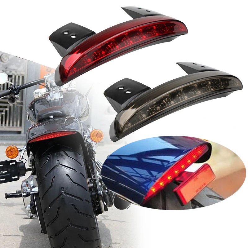 

Motorcycle Turn Signal Light Rear Fender Edge LED Brake Tail Light Motocycle For Harley Touring Sportster XL 883 1200 2010-2017