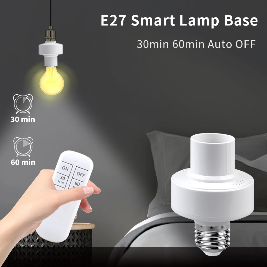 Good Quality E27 Screw Light Holder Converter 220v 240v Wireless Remote  Control Switch Lighting Lamp Base Bulb Socket Connector - Lamp Bases -  AliExpress