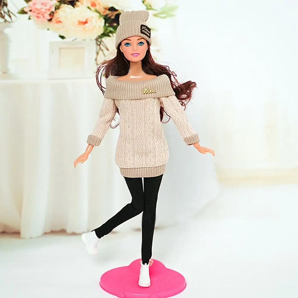 Puppe Freizeit kleidung Kleidung Schuhe Hüte Pullover Hosen handgemachte Mädchen Puppe tragen Set für 29 ~ 32cm Puppe Kleidung Zubehör DIY Spielzeug – Detail 10