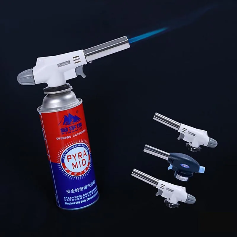 Torcia Da Cucina Professionale A Butano Accensione Automatica Lanciafiamme Per Saldatura Allaperto Barbecue Gas Torcia Culinaria - Foto 10