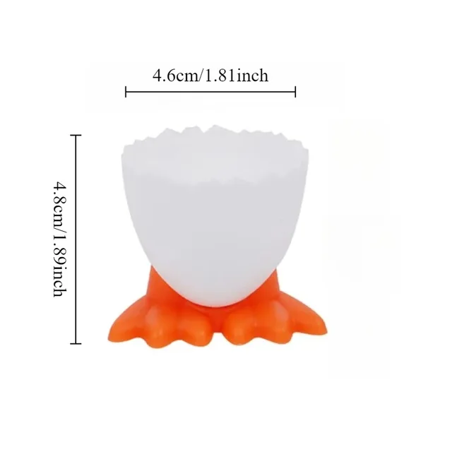 1/2/4PCS high footed Chicken egg tray cup Plastic egg tray Cute and creative breakfast Boiled Eggs Container Kitchen supplies 2