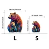 Bears Creative Wooden Puzzle, Uniquely Irregular Animal Shaped Wooden Toys, Creative Handmade Decorations, Holiday Gifts 2