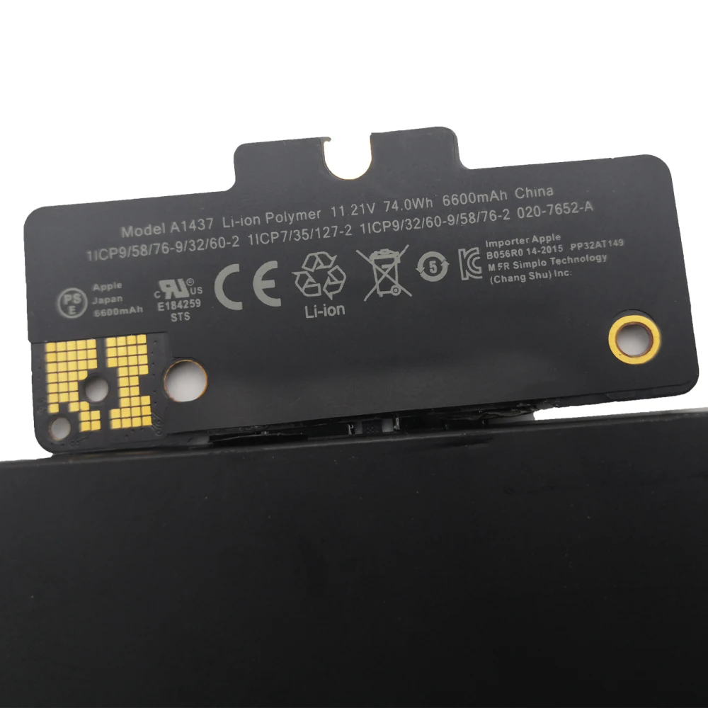 Damaite A1437 Bateria para Apple Macbook Pro 13 Retina A1425 Late 2012 Early 2013 11.21v 6600mah 74wh Ferramentas Gratuitas 6600mah - Imagem 6