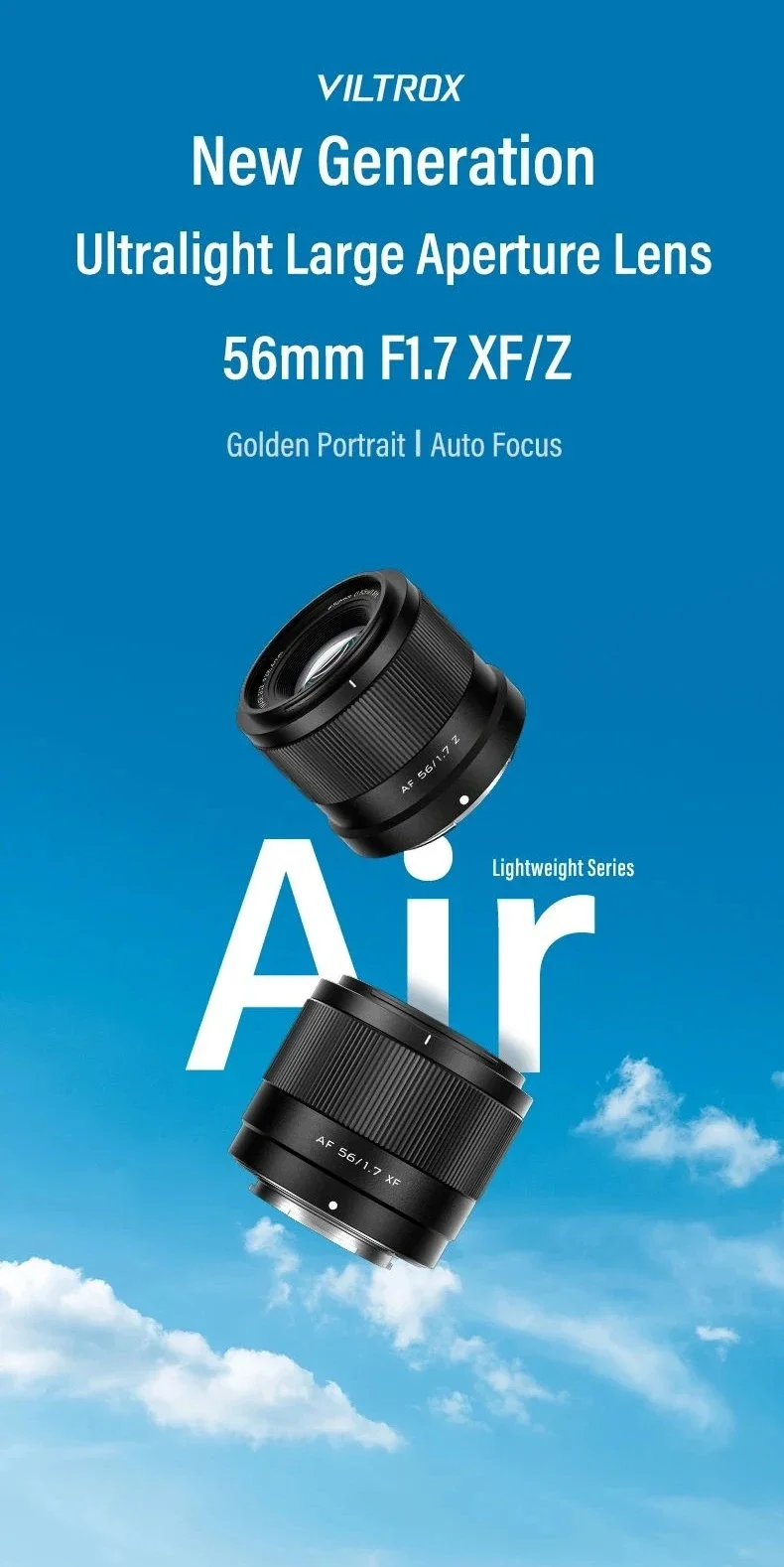 Viltrox 56mm F1.7 objectif APS-C à mise au point automatique