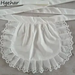 Short Waist Lace Aprons Cute Cleaning Apron Household Cooking Baking Storage Pinafore Women Anti-fouling Kitchen Accessories New