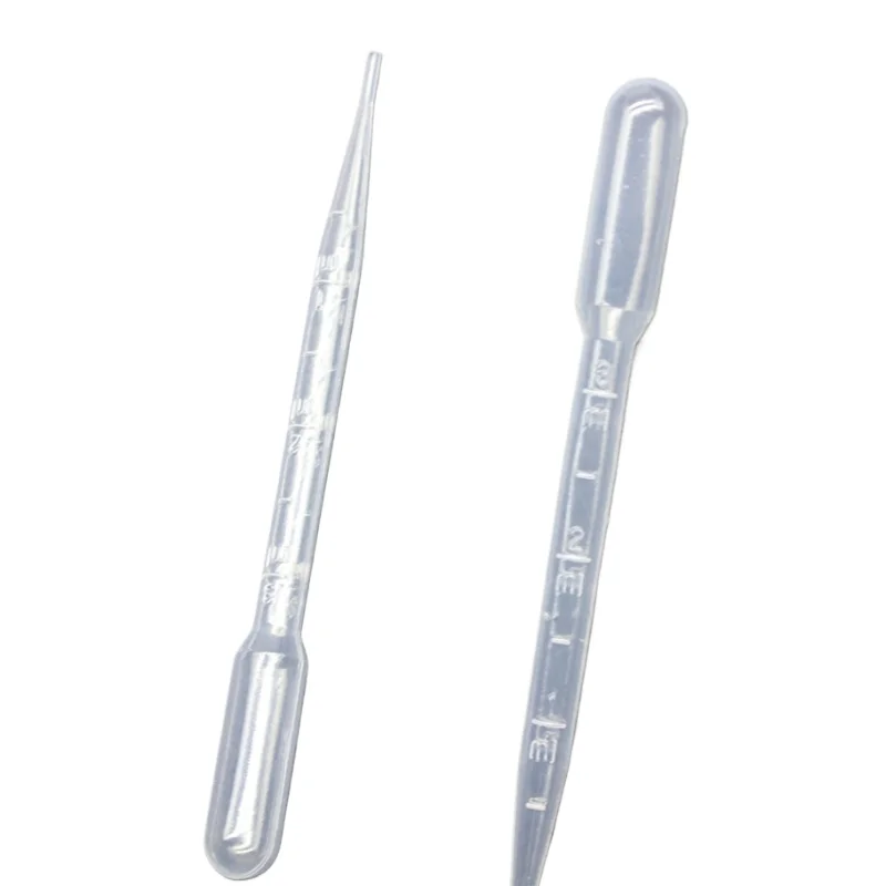 10 Pc/pack 3ml Disposable Plastic Graduated Pipette Dropper,Dropping Glue Tool,High Transparency,Clear Scale,Elastic Suction Bag