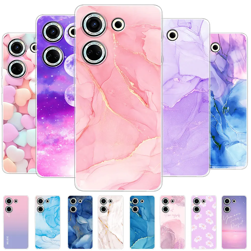 Per Tecno Camon 20 Pro Custodia Cover Morbida In Silicone Trasparente Per Tecno Camon 20 19 18 Coque O Tecno Camon 19 Neo19 Pro 18P Funda