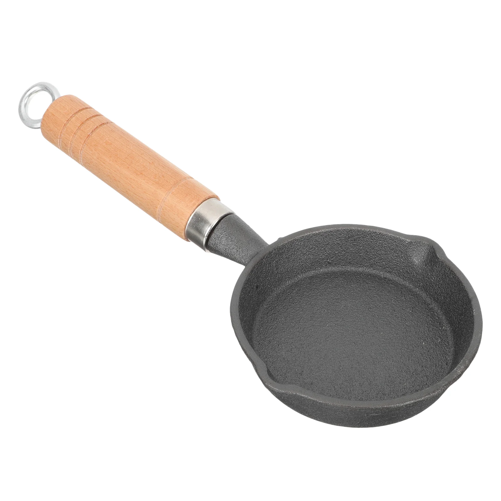 

Stainless Steel Cookware Hot Oil Pan Heating Small Egg Frying Pot Long Handle Multi-functional Cast Iron Skillet