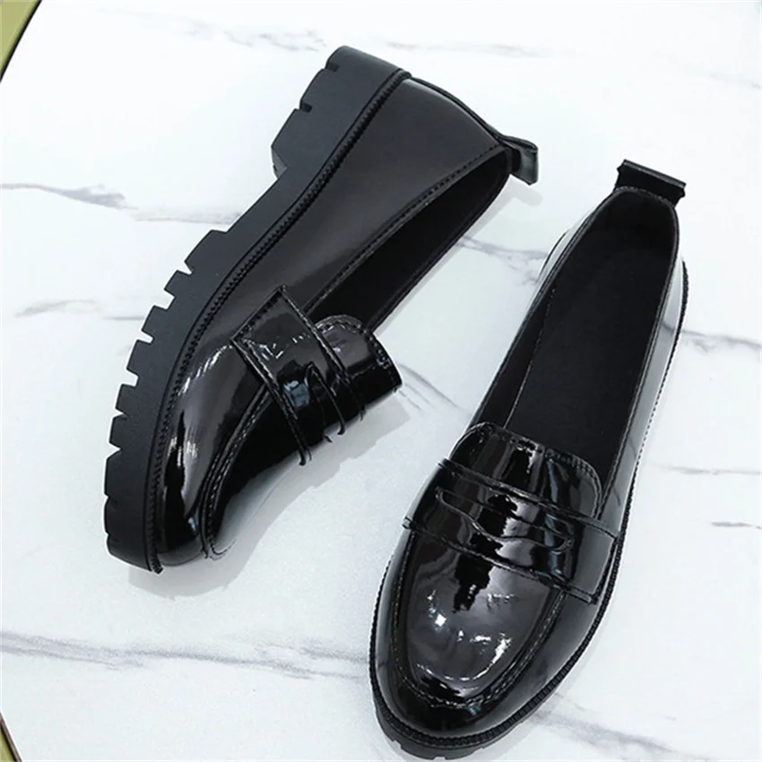 Flats Women Loafers Oxfords Career Slip On Flat Shoes Woman Small Plus Size 31 - 46