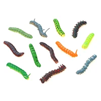 5-15PCS/Set Mini Simulated Caterpillar Prank Animals Model Crawling Insect Action Figures Educational Toys For Kids and Friends 1
