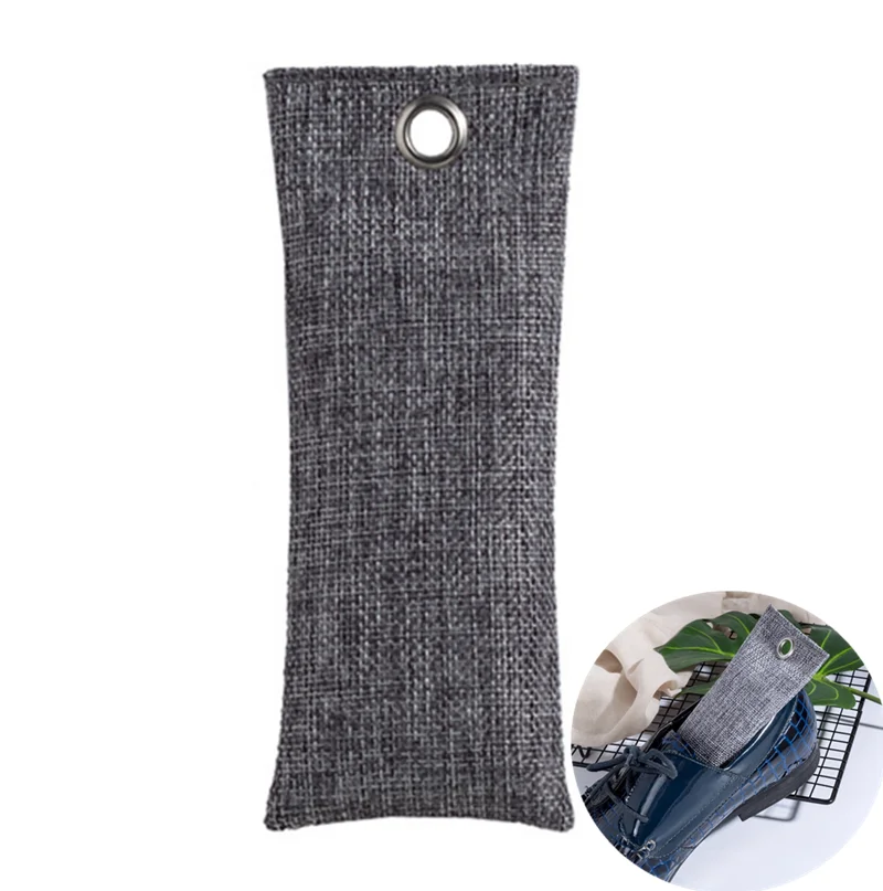 1PC Bamboo Charcoal Air Purifying Bag Activated Charcoal Odor Absorber Air Freshener for Home Shoes Car Closet Odor Elimina 75g
