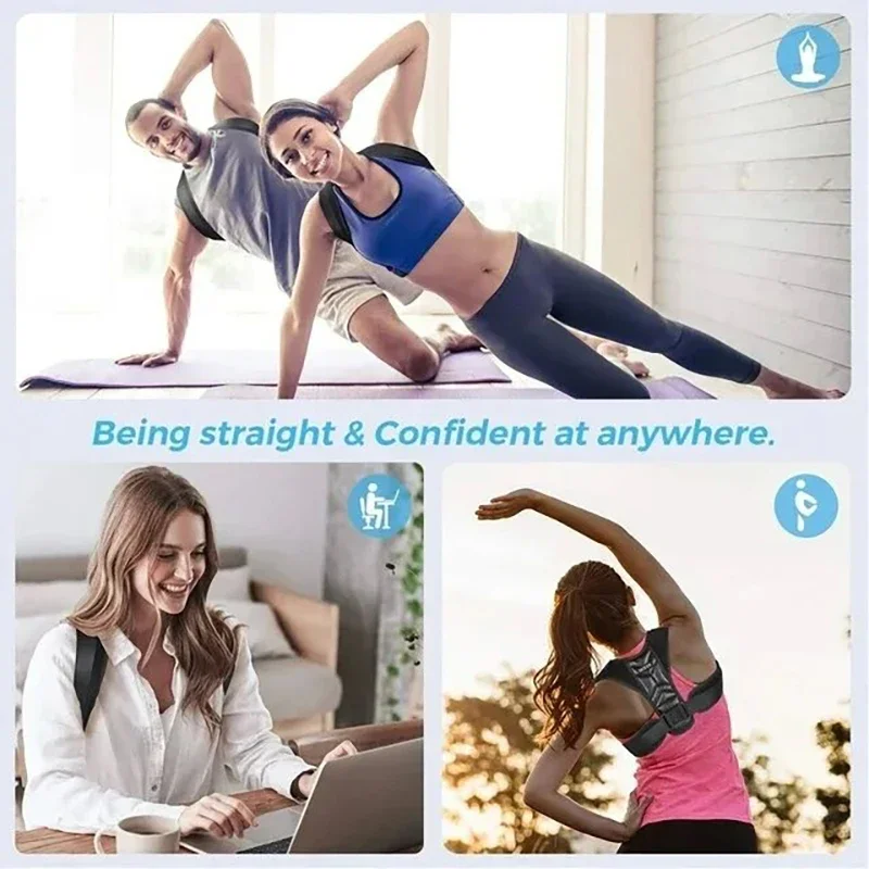 Posture Corrector Back Belt Brace for Adult Men and Women Hunchback and Sitting Posture Correction