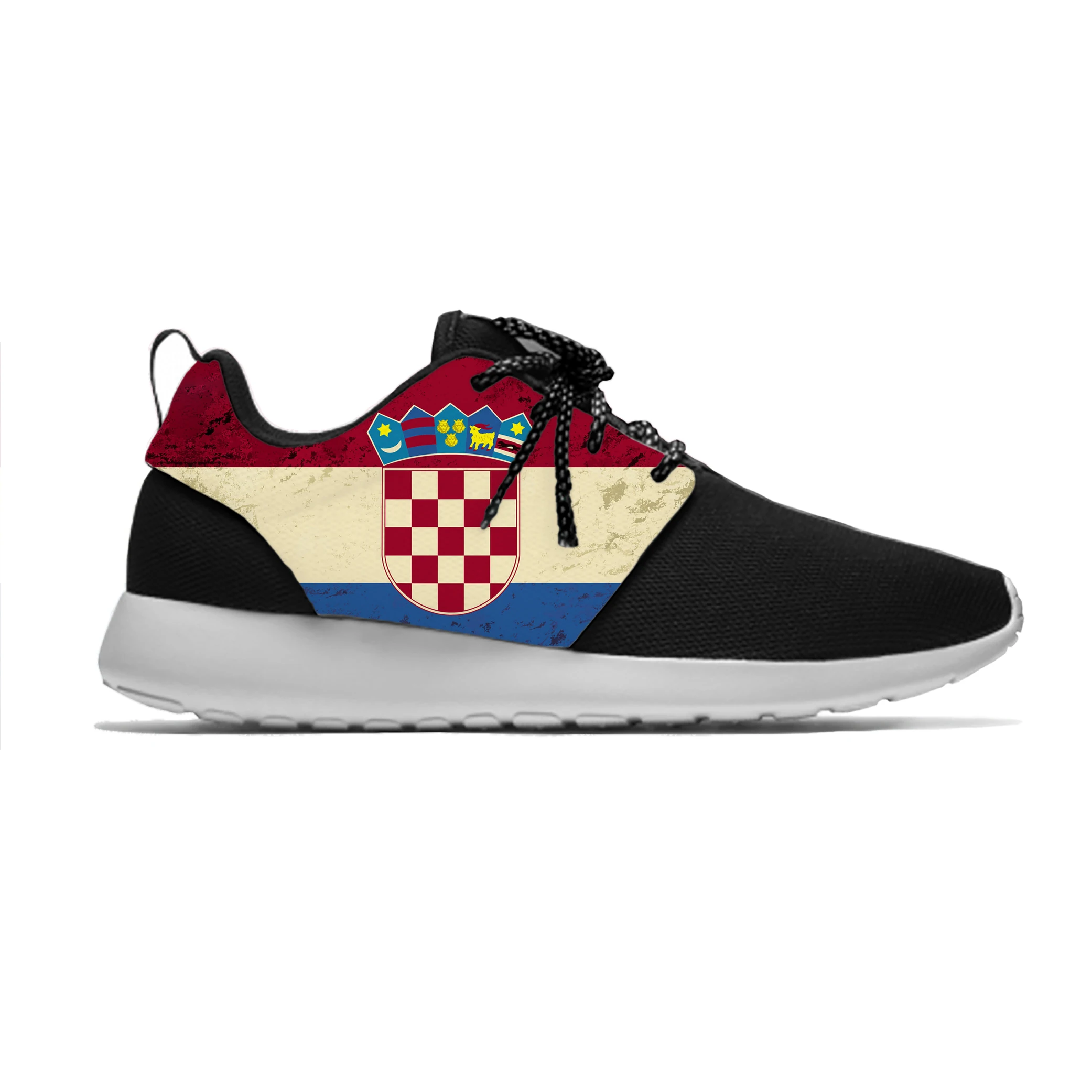 

Croatia Croatian Republic Flag Patriotic Fashion Sport Running Shoes Casual Breathable Lightweight 3D Print Men Women Sneakers