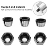 6Pcs Router Bit Collet Chuck Set 6/6.35/8mm Trimmer Collet Chuck Heads Carbon Steel Collet Chuck Adapter for Drills Engraving 2