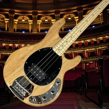 Electric Guitar Free Shipping Wood Bass ST Personalized Customization Elm Wood Neck Maple Neck Sound Transparent