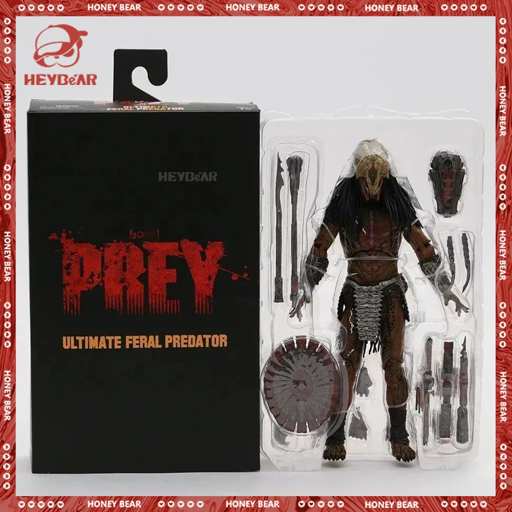 

Original Neca Prey Ultimate Feral Predator Action Figure Anime Figures Model Statue Doll Collection Decoration Toy Birthday Gift