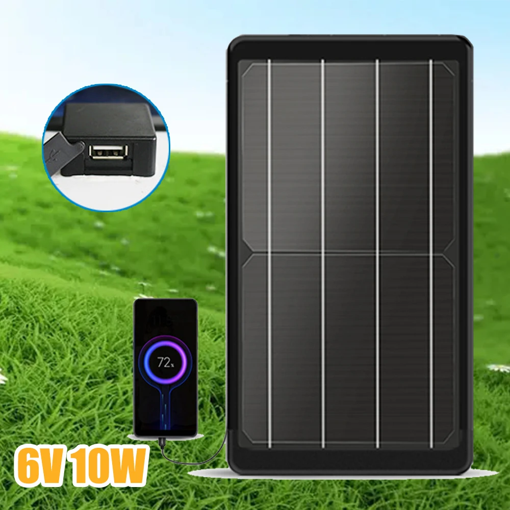10W Portable Solar Panel 5V MPPT Smart Stabilizer USB Battery Safe