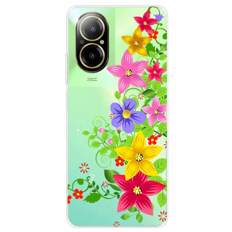 Transparent Cute Soft Silicone TPU Phone Case with Clear Bumpers