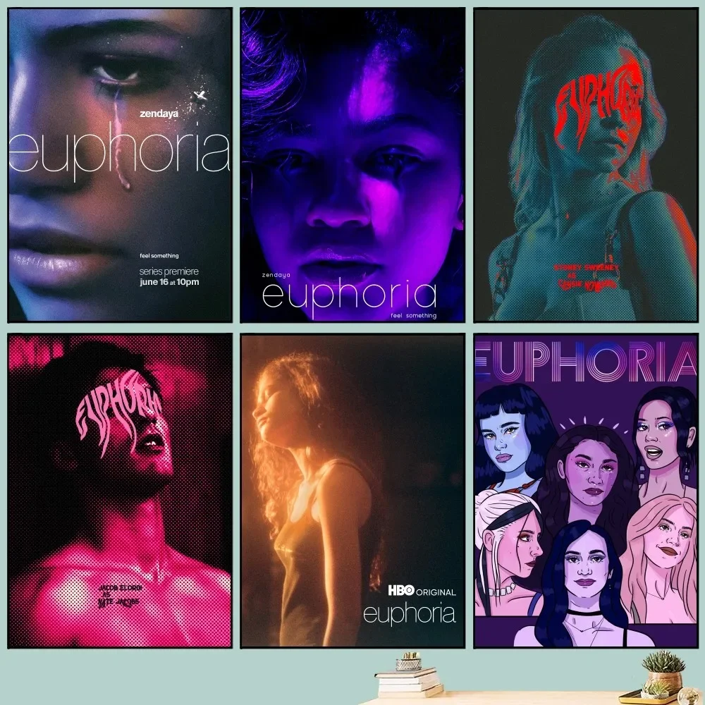 Trendy Tv E-Elegation Poster Fai Da Te Vintage Movie Poster Wall Art Painting Study Stickers Big Szie Wall Painting
