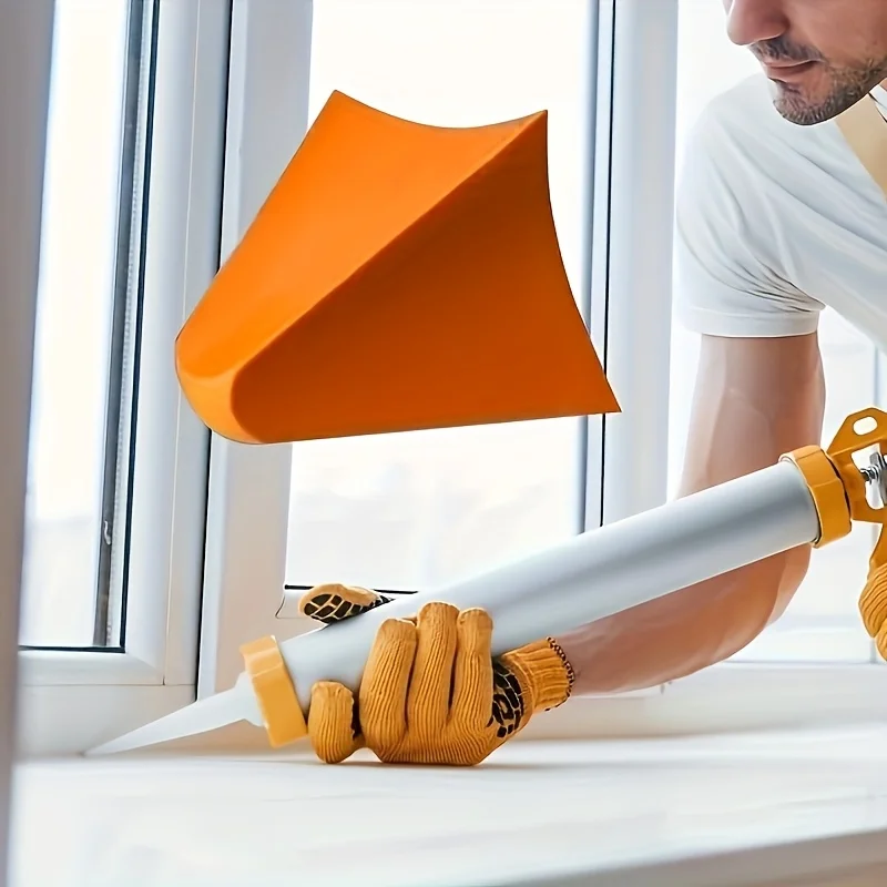 Silicone Caulking Tool Reusable Caulk Finishing Tool Caulk Smoothing Tool Caulking Applicator for Tile Window Grout Edge Removal