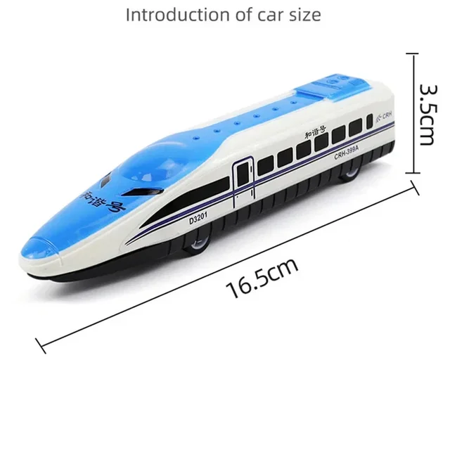 Non-Remote Bullet Train Toy Rail Vehicles Train Model Perfect Birthday Gift 6