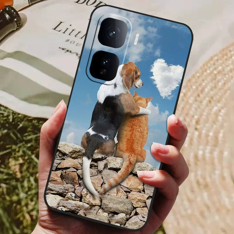 Cute Cat TPU Soft Silicone Protective Case Cover - Painted Design for VIVO IQOO Neo 10 Series