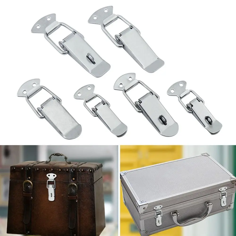Toggle Latch Catch Stainless Steel Duckbill Spring Buckle Toolbox Lock Cabinet Boxes Handle Toggle Lock Clamp Hasp