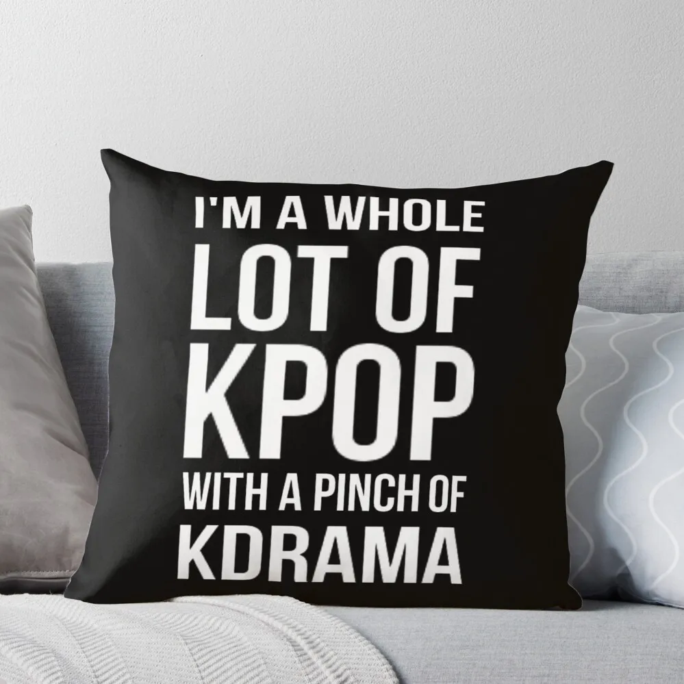 

A LOT OF KPOP - BLACK Throw Pillow Plaid Sofa Luxury Cushion Cover Luxury Pillow Case