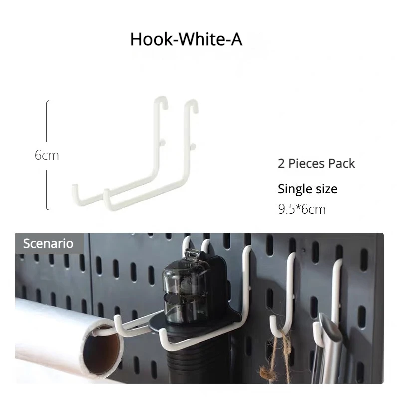 Multi-Functional Pegboard Wall Organizer with Shelves