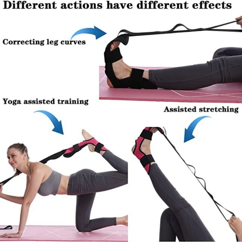 Yoga Belt Segmented Hamstring Stretching Belt Assisted Foot Stretching Rehabilitation Training Ankle Joint Protection Equipment