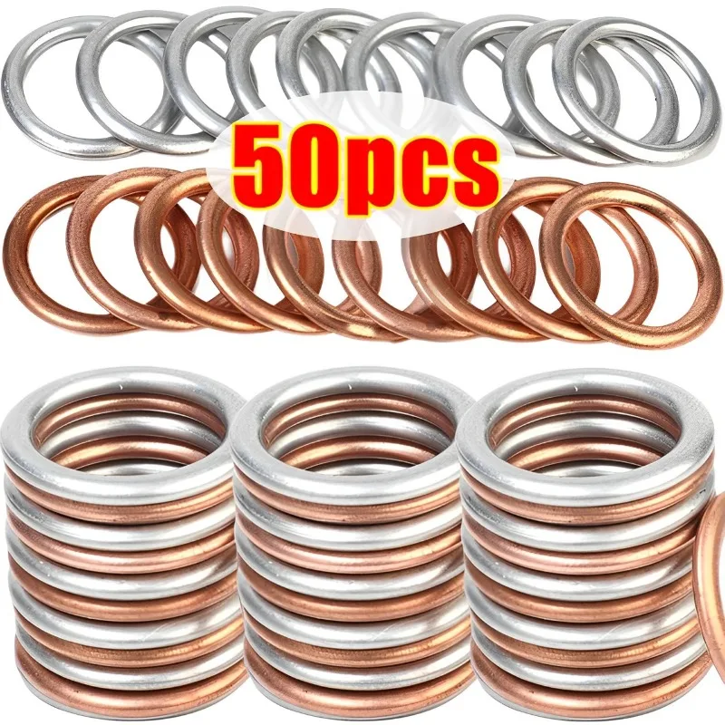 Oil Drain Plug Gasket Oil Drain Plug Seal Washer Car Oil Pan Drain Gasket Seal for Volkswagen Passat B5 B6 GTI Golf 7 MK7 Golf 6 MK6 Tiguan Scirocco Touareg Jetta MK6 Cars Part