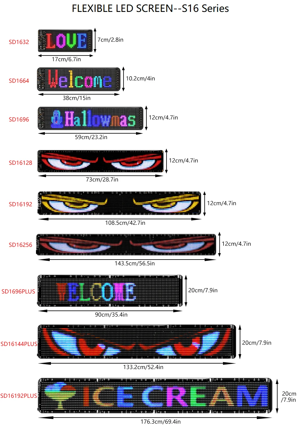 Car Truck Windshield Flexible LED Display Screen Blinking Eyes Animated Screen APP Programmable Soft LED Displays for Truck 24V