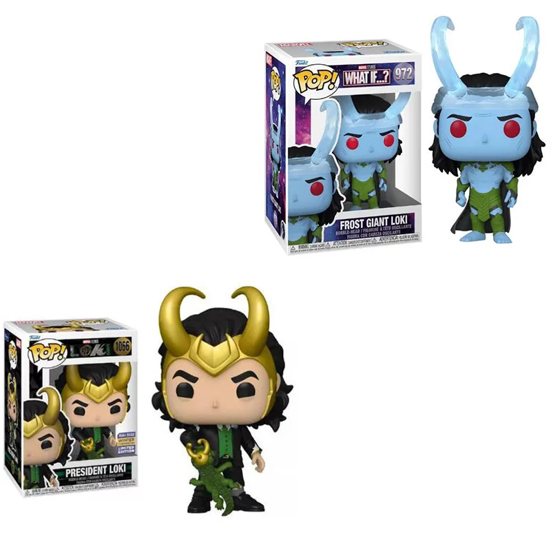 Funko Pop Loki President Loki 1066 # E Se...? Frost Giant Loki 972 # Action Figure Model Toys For Children Birthday Gift