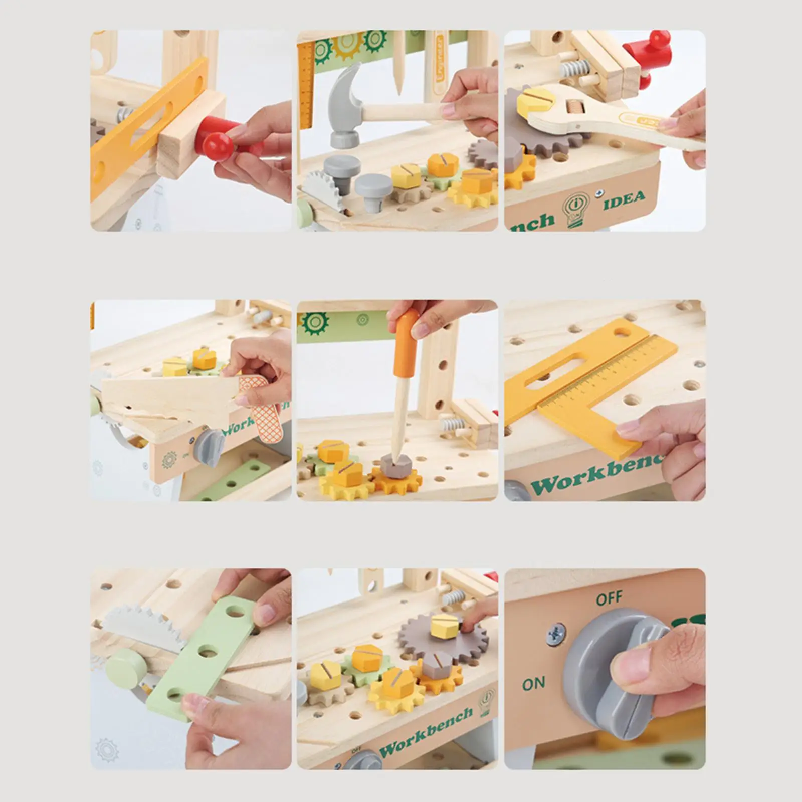 Kids Tool Bench Kids Workbench Pretend Play Construction Toy