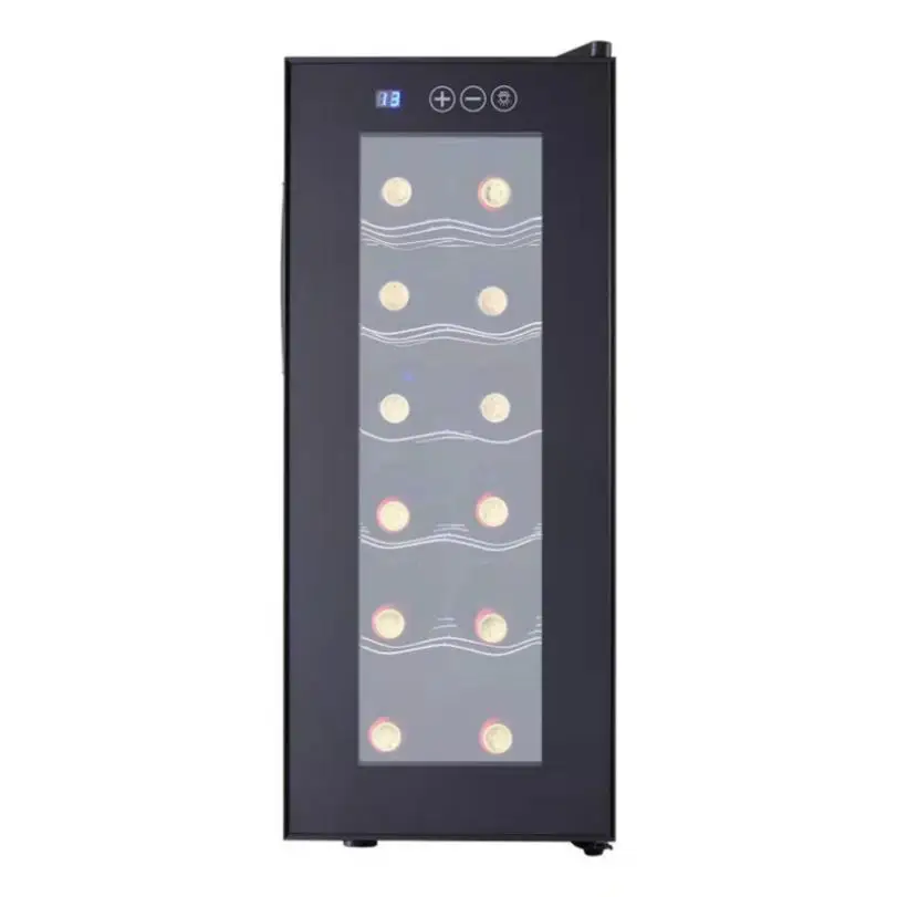 Glass Door Mini Red Wine Cooler 12 Bottle Wine Refrigerator