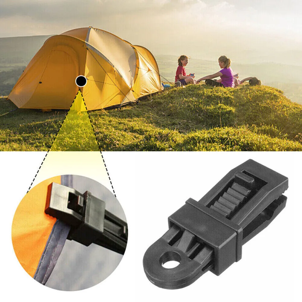 

1/5/10pcs Adjustable Heavy Duty Lock Grip For Tarp Shade Cloth Reusable Clamp For Curtains Windproof Camping Tent Clip Hook