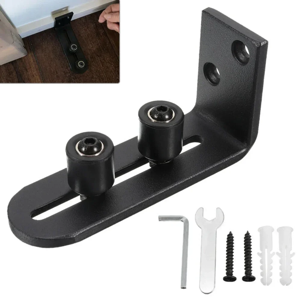 Adjustable Sliding Bottom Floor Guide Clips W/ Screws Wall Mount Floor Bottom Guide Door Stay Roller Sliding Door Fittings