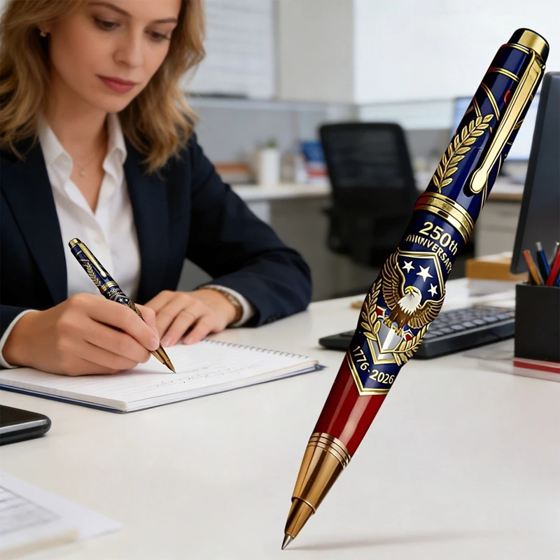 Patriotic 250th Anniversary Commemorative Engraved Gel Pen