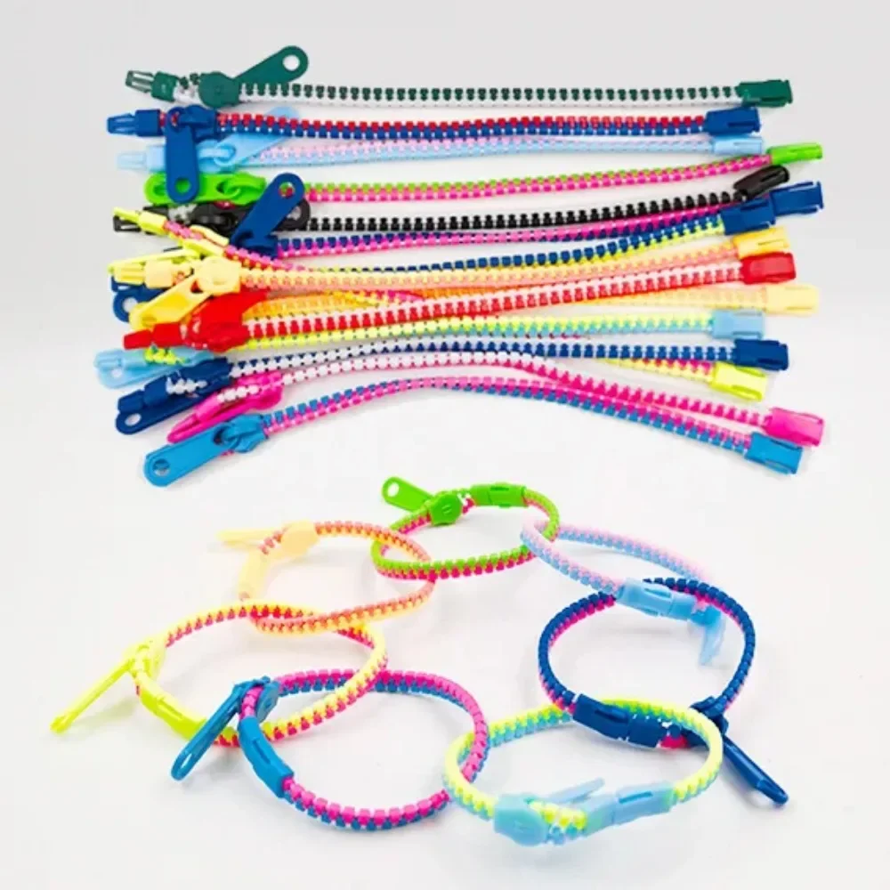 10–30 Stück lustiges Reißverschluss-Armband für Kindergeburtstag, Babyparty, Karneval, Party, Schule, Kindergarten, Jungen und Mädchen, Geschenkbelohnungen