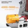 Belt Sander Grinding Machine Adjustable 7 Speed Sharpening Machine with 120-1000 Grit Sandbelt Multifunctional Polisher Tool Set 4